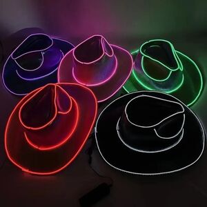Vibrant LED Cowboy Hats